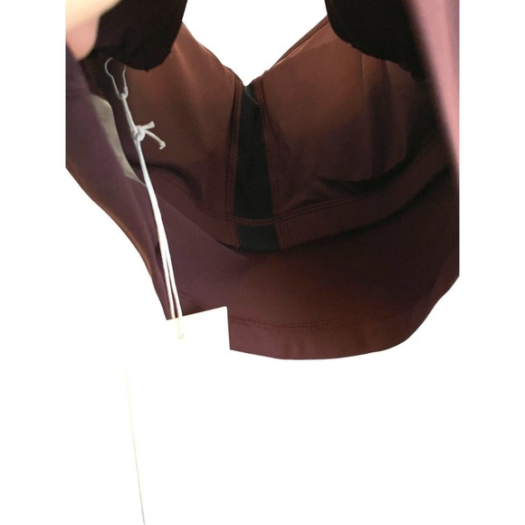 NWT Johnny Was Calme Crossback Cami Cropped Tank Bra Size XS Burgundy Purple - Picture 4 of 5